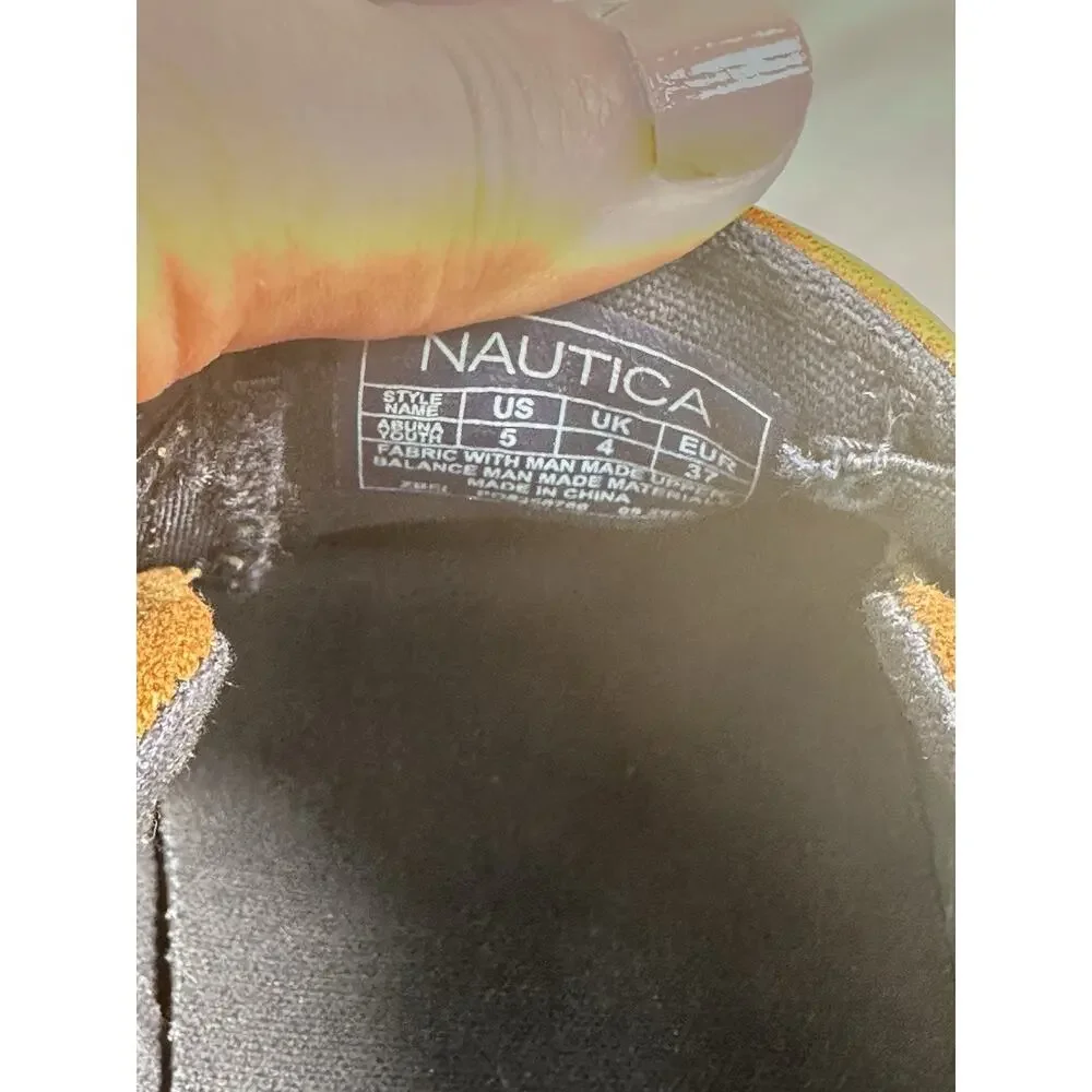 Nautica Boys Slip-On Casual Shoes Brown Size 5 Youth Loafers Comfort Shoes